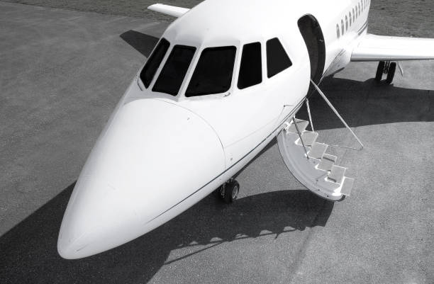 istock Exterior of a private jet 1196712847