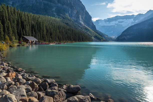 istock Majestic Lake Louise 1196716788