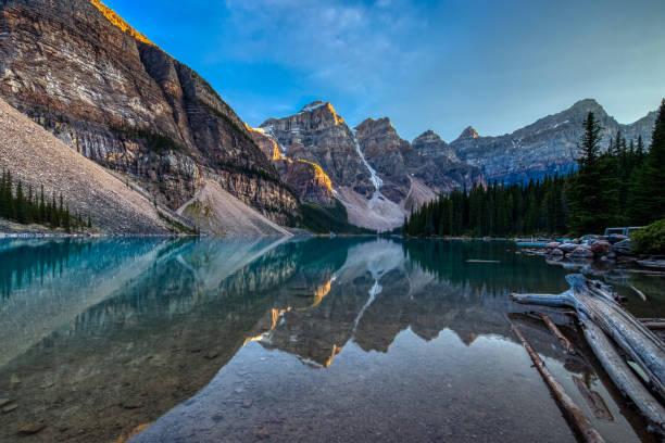 istock Moraine Lake at Sunset 1196716797