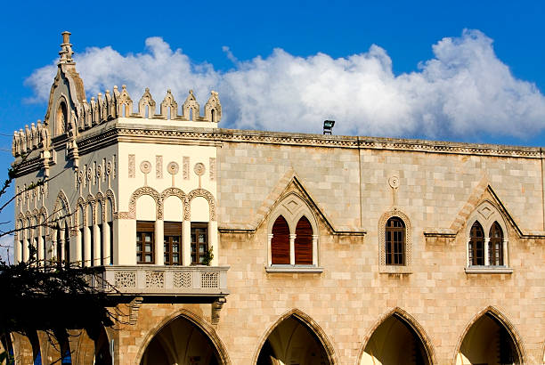 istock Old medieval building at Rhodes island, Greece 119671713