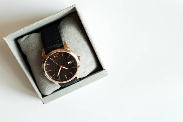 istock Luxury watch isolated on a white background 1196717164