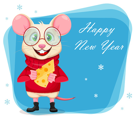 Happy New Year Greeting Card With Funny Rat Stock Illustration - Download Image Now - 2020, Animal, Cartoon - iStock Happy New Year Greeting Card With Funny Rat Stock Illustration - Download Image Now - 2020, Animal, Cartoon - iStock