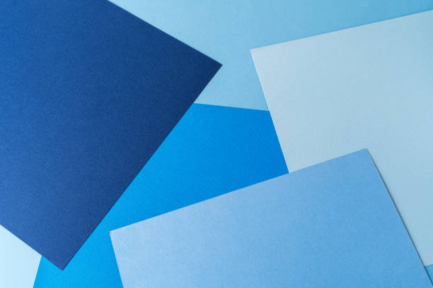istock Minimal creative paper background toned in classic blue color. 1196722161