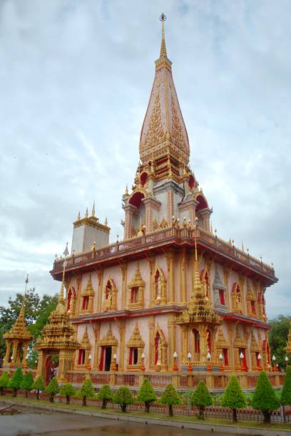 istock Wat Chalong Chedi, the tallest temple in the Wat Chalong buddhist complex, located in Phuket, Thailand. 1196725582
