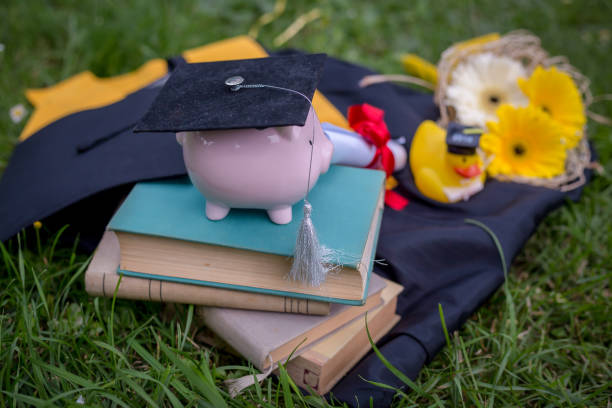 istock Black graduation gowns 1196734020