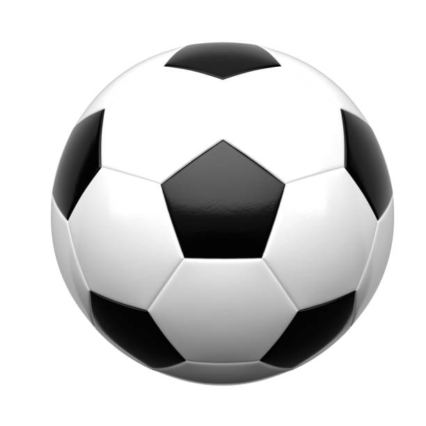 Soccer ball 3d rendering stock photo