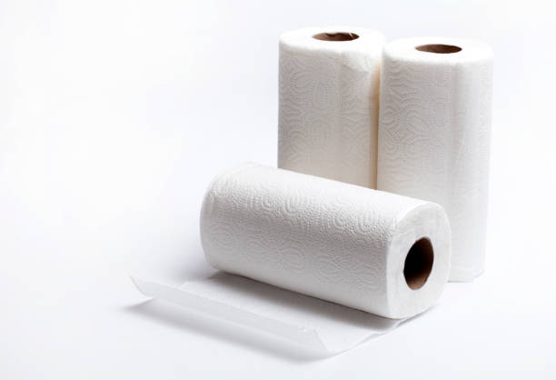 roll of towel paper isolated on white roll of towel paper isolated on white paper towel photos stock pictures, royalty-free photos & images