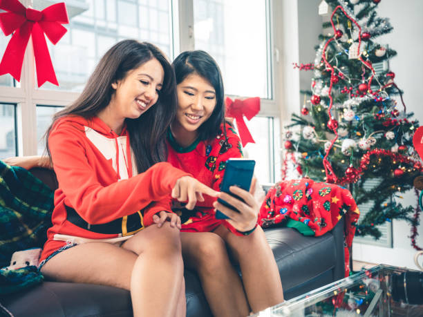istock Millennial Christmas party 1196739711