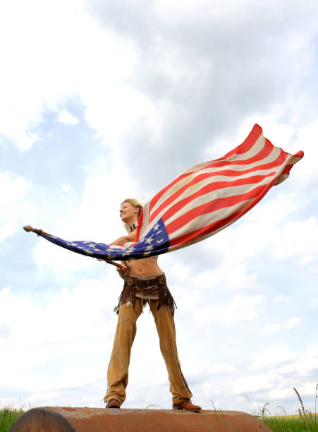 istock Young Patriotic Beauty 1196744685