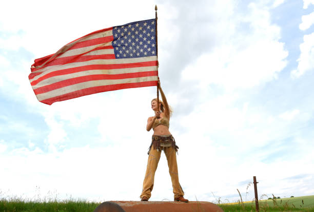 istock Young Patriotic Beauty 1196744686