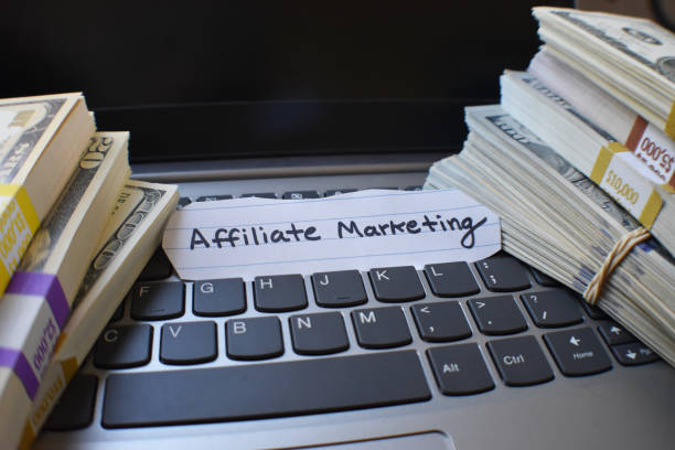affiliate marketing online zyski koncepcja wysokiej jakości - affiliate marketing zdjęcia i obrazy z banku zdjęć