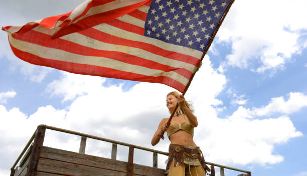 istock Young Patriotic Girl 1196744860