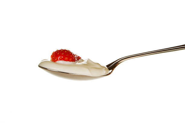 istock Delicious strawberry in yogurt. 119674617
