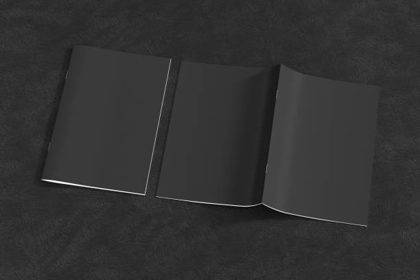 istock Vertical brochure or booklet. Closed one brochure and upside down other. 1196759398