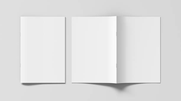 istock Vertical brochure or booklet. Closed one brochure and upside down other. 1196759411