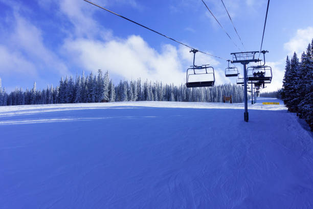 istock Ski Slopes and Chairlift Views 1196760967