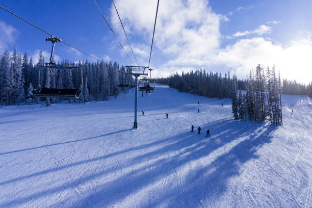 istock Ski Slopes and Chairlift Views 1196761019
