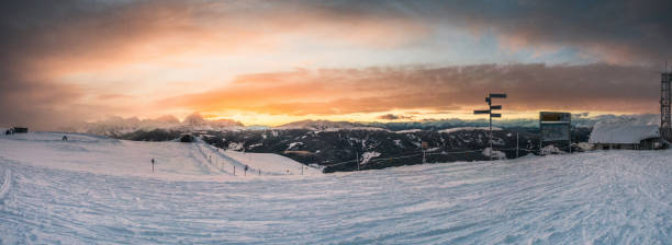 istock landscape at the winter sunset in the mountain 1196761794