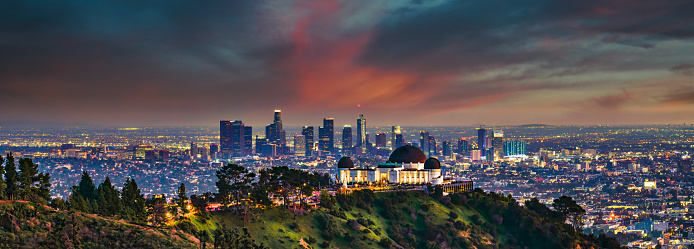 Los Angeles skyline Panorama from Griffith Park