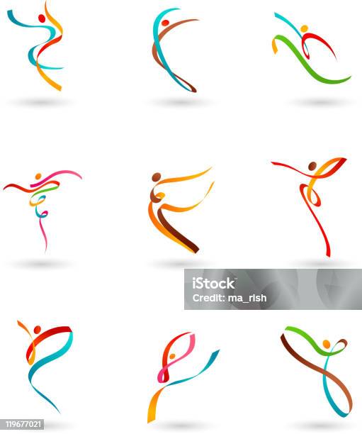 Collection Of Dance Icons Stock Illustration - Download Image Now - Modern Dancing, In Silhouette, Dancing