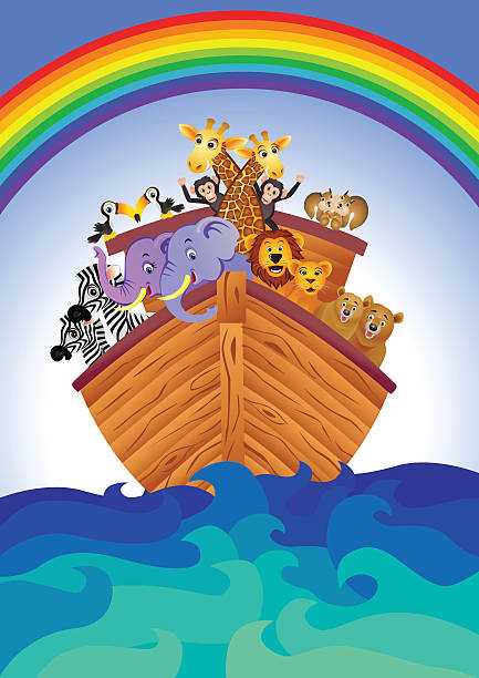 Noah's Ark Noah's Ark vector illustration noahs ark stock illustrations