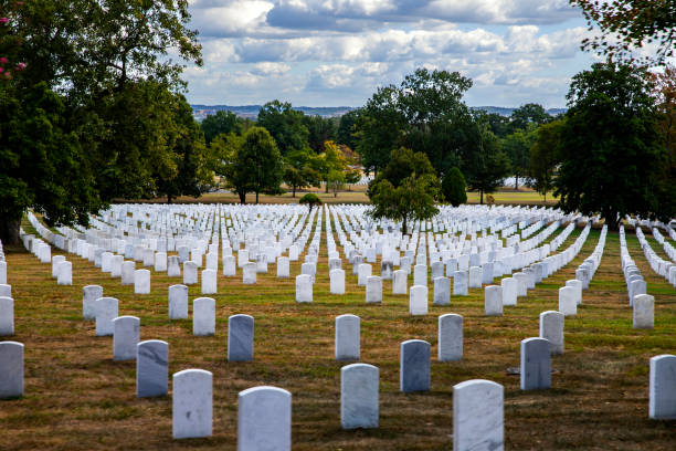 istock Arlington Grave Stones in line 1196775493