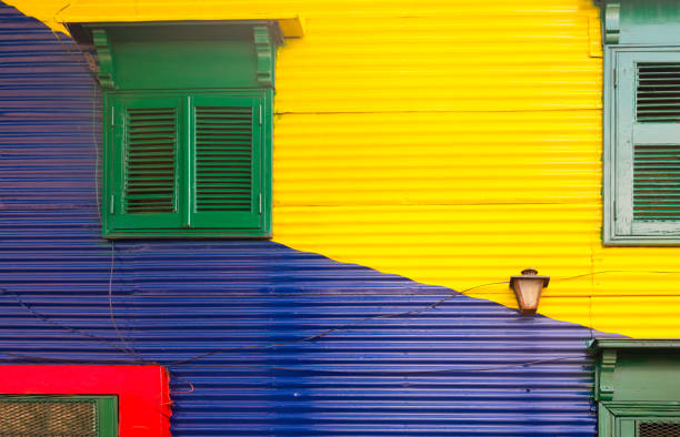 Colorful Outside Wall In La Boca Buenos Aires Argentina Stock Photo -  Download Image Now - iStock