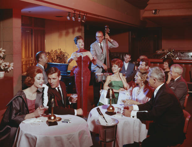 People in restaurant listening musical performance  martini photos stock pictures, royalty-free photos & images