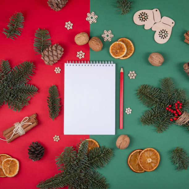 istock New Year plans or dreams on traditional colours. 1196786898