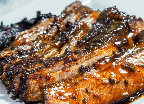 istock Freshly roasted succulent beef brisket 1196798428