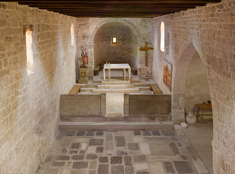 Jurandvor Church Inside with Baska Stone Tablet Manuscript