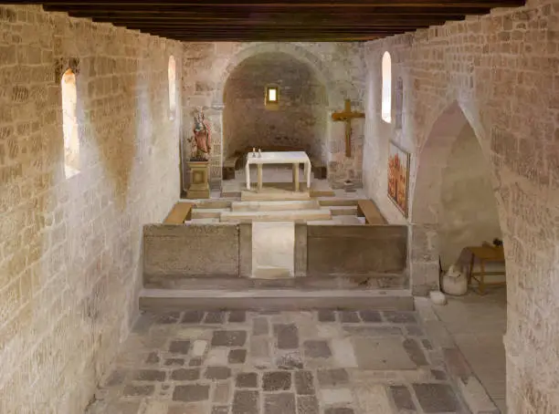 Jurandvor Church Inside with Baska Stone Tablet Manuscript