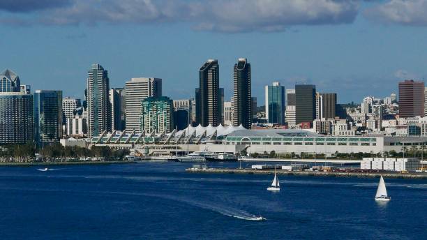 Port of San Diego, California An idyllic  sunny day in the Port of San Diego military building photos stock pictures, royalty-free photos & images