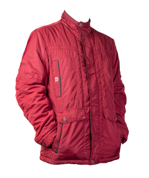 istock Men's jacket in a hood isolated on a white background. Windbreaker jacket 1196807699