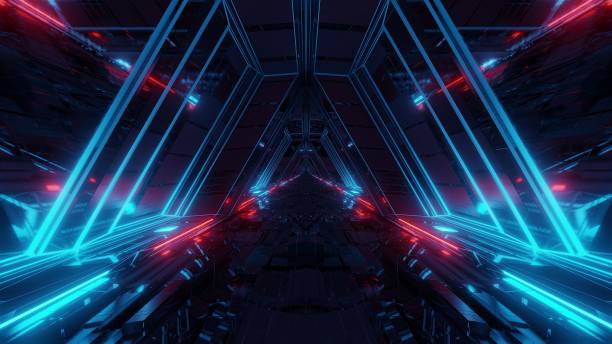 istock futuristic sci-fi space war ship hangar tunnel corridor with reflective glass windows 3d illustration background wallpaper 1196814092