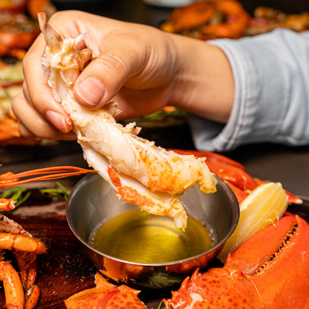 istock Baked lobster with butter sauce 1196814093