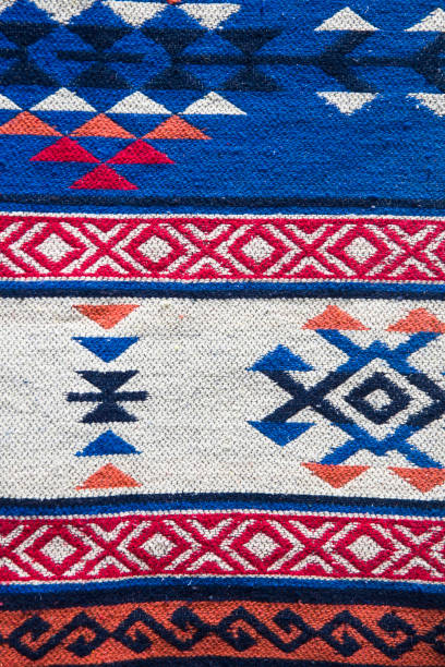 istock Traditional Georgian carpet with typical geometrical pattern 1196814115