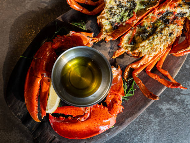 istock Grilled lobster with butter sauce 1196814227