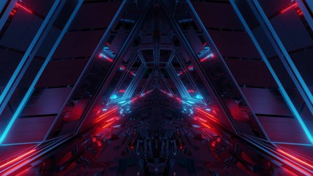 istock futuristic sci-fi space war ship hangar tunnel corridor with reflective glass windows 3d illustration background wallpaper 1196814271