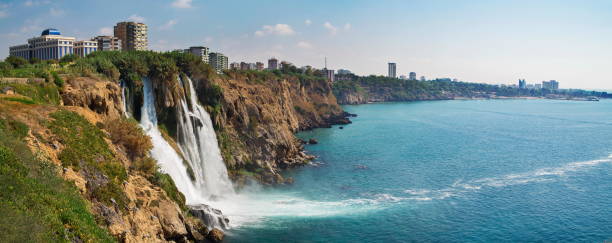 istock Duden waterfall in Antalya Turkey 1196814460