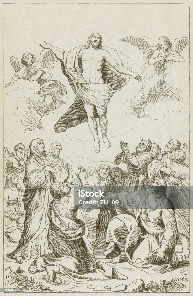 Ascension und Trinity-von Anton Raphael Mengs - Lizenzfrei Abheben - Aktivität Stock-Illustration