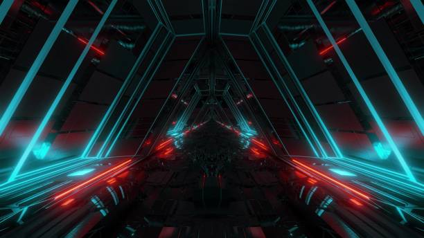 istock futuristic sci-fi space war ship hangar tunnel corridor with reflective glass windows 3d illustration background wallpaper 1196815073