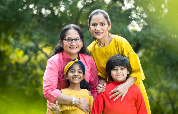 istock Happy family at park 1196820455