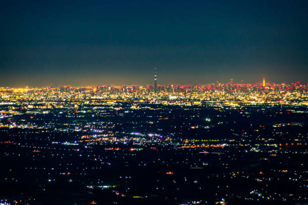 Night view from Mt.Tsukuba,Ibaraki Prefecture,Japan