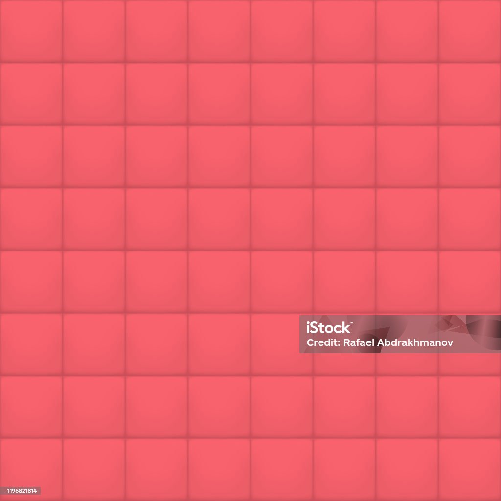Vector Red And Pink Ceramic Tile Pattern Kitchen And Bathroom Wall ...