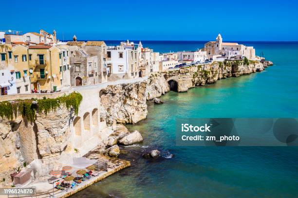 Vieste Gargano Peninsula Apulia Region Italy Stock Photo - Download Image Now - Puglia, Vieste, Italy