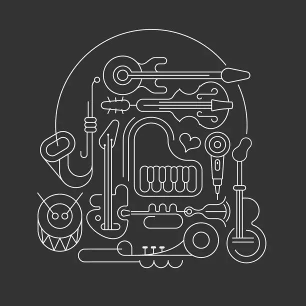 Vector illustration of Musical Design