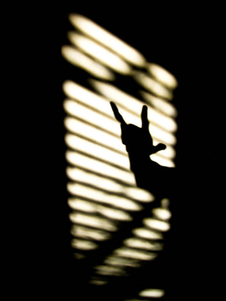 istock The shadow of hand  on the wall 1196839109