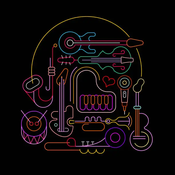 Vector illustration of Music Design