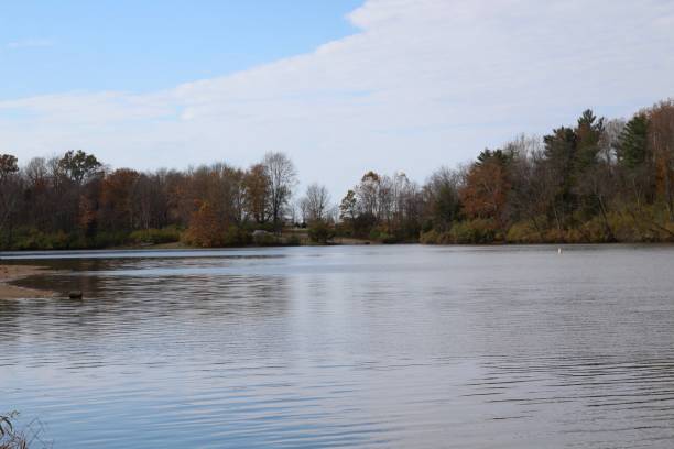 istock Lake Side View on a Autumn Day 1196849210